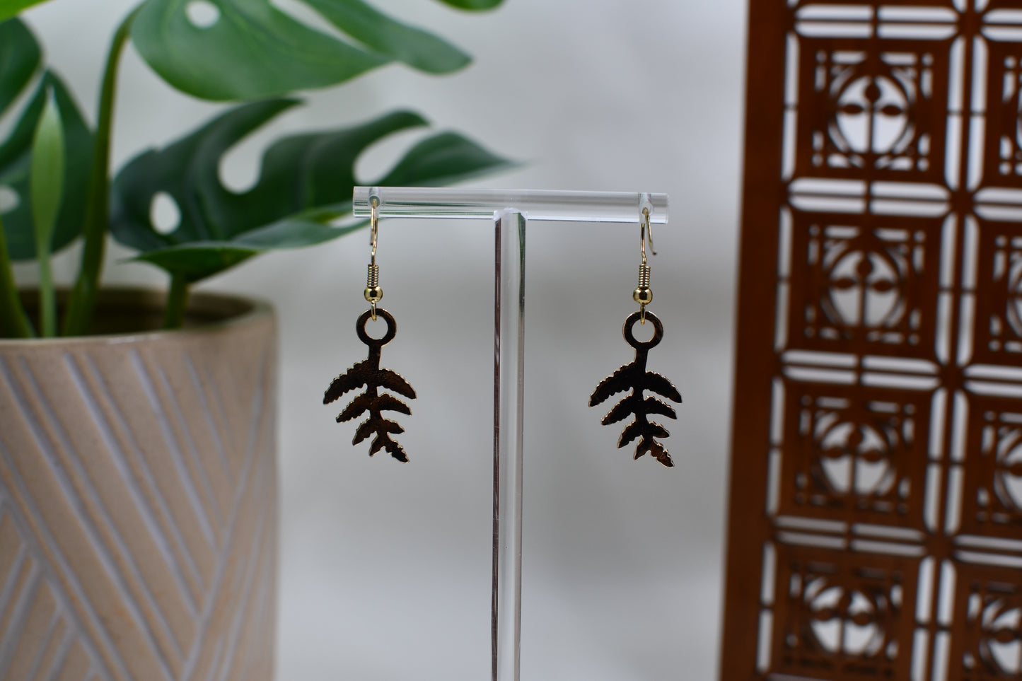Gold Branch Dangle Earrings