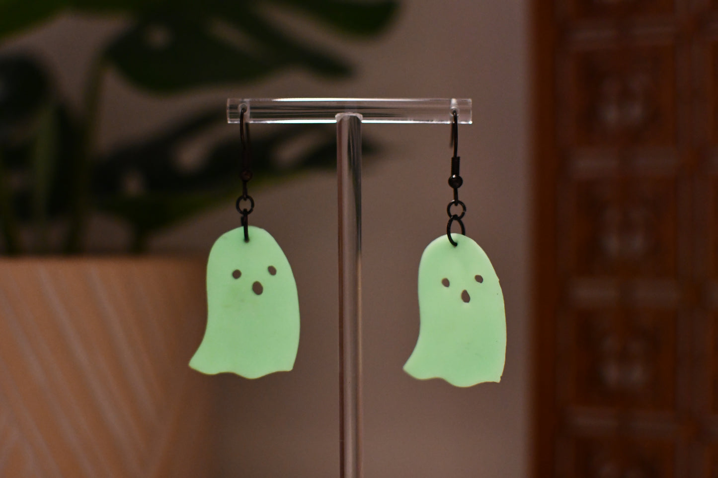Glow in the Dark Ghost Dangle Earrings