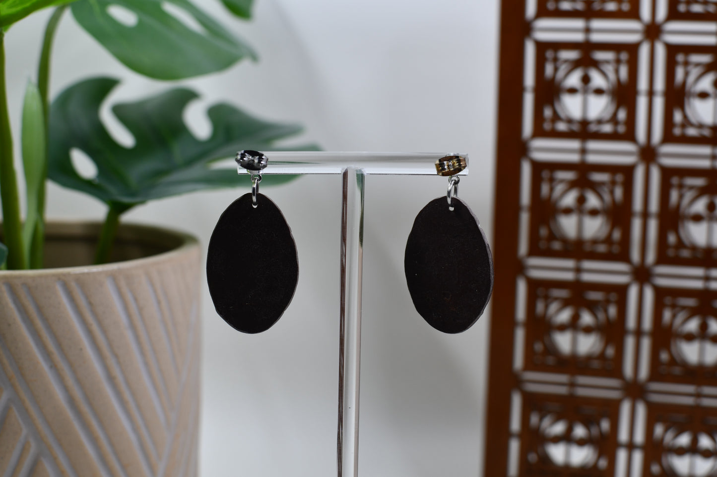Football Drop Stud Earrings