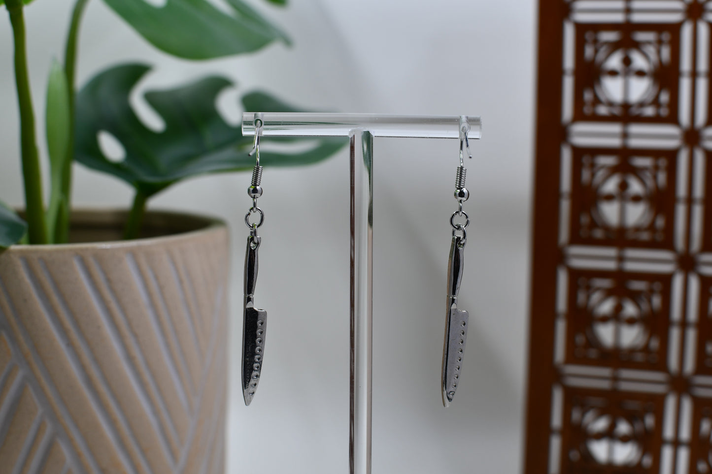 Spooky Knife Dangle Earrings