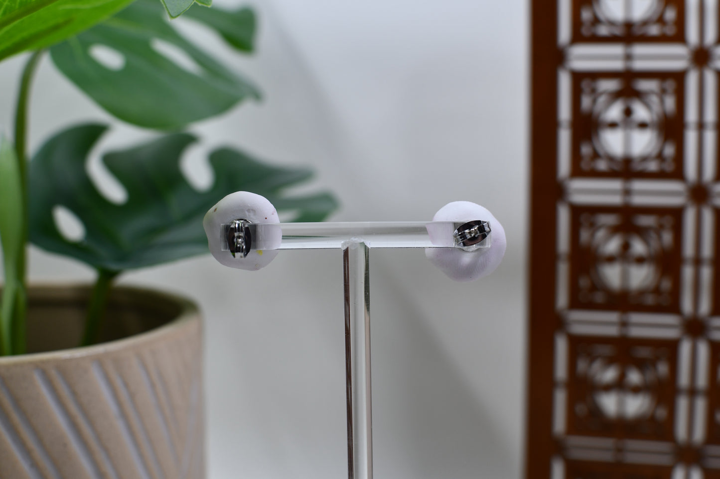 Bowl of Cranberry Sauce Stud Earrings