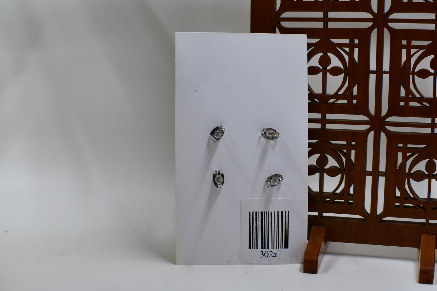 Round Striped and Christmas Pine Tree Stud Earring Two Pack