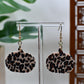 Leopard Print Pumpkin Dangle Earrings