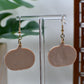 Leopard Print Pumpkin Dangle Earrings