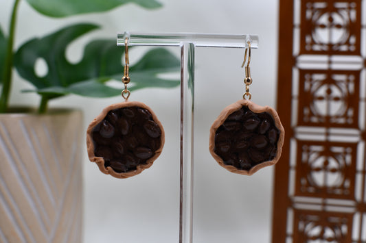 Pecan Pie Dangle Earrings