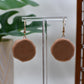 Pecan Pie Dangle Earrings