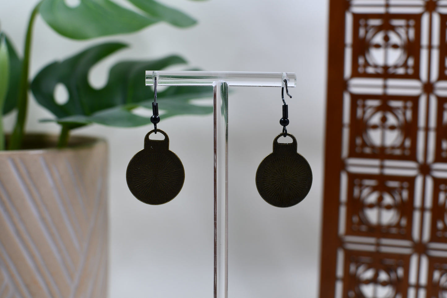 Blue Era It's a Clock Dangle Earrings