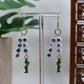 White Era Down Bad Bracelet Earrings with Green Alien