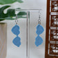 Light Blue Era Heart-Shaped Sunglasses Dangle Earrings