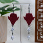 Pink Era Devils Roll the Dice Dangle Earrings