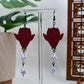 Pink Era Devils Roll the Dice Dangle Earrings