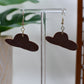 Green Era Western Cowboy Hat with Sunflower and TS Dangle Earrings