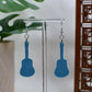 Light Blue Era Seagull Guitar Dangle Earrings