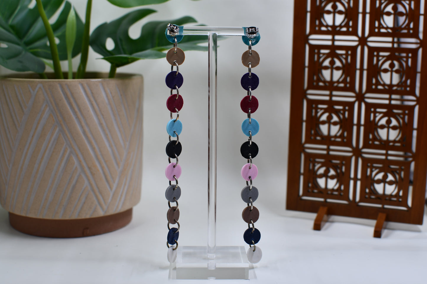 Circle Eras Discography Drop Stud Earrings