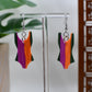 Blue Era Hero Striped Bodysuit Dangle Earrings