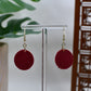 Red Era Fuck the Patriarchy Gold Keychain Dangle Earrings