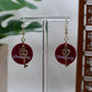 Red Era Fuck the Patriarchy Gold Keychain Earrings