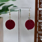 Red Era Fuck the Patriarchy Gold Keychain Earrings
