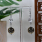 Silver Jack O' Lantern Dangle Earrings