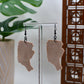 Spooky Skeleton Hand with Black Coffee Cup Dangle Earrings