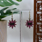 Pink BOO! Burst Enamel Dangle Earrings