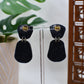 Vintage Art Deco Inspired Spiderweb Drop Stud Earrings