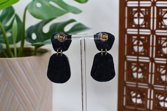 Vintage Art Deco Inspired Spiderweb Drop Stud Earrings