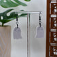 Spooky White Ghost Dangle Earrings