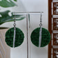 Shaggy Turf Yard Line Dangle Earrings