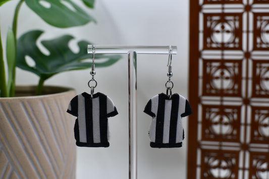 Referee Official Umpire Dangle Earrings