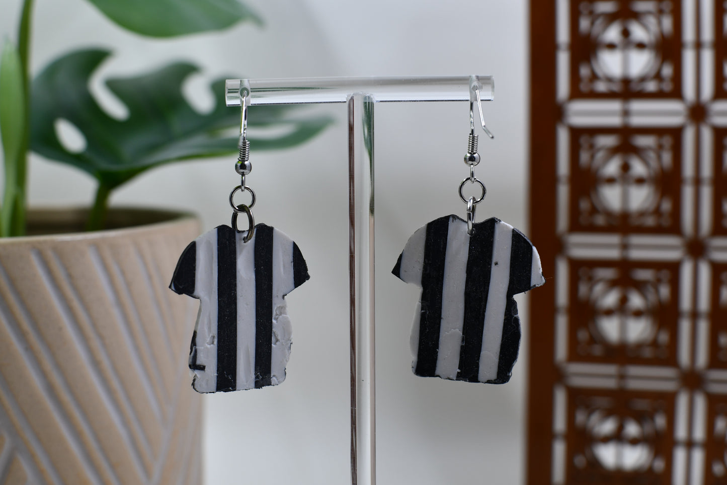 Referee Official Umpire Dangle Earrings