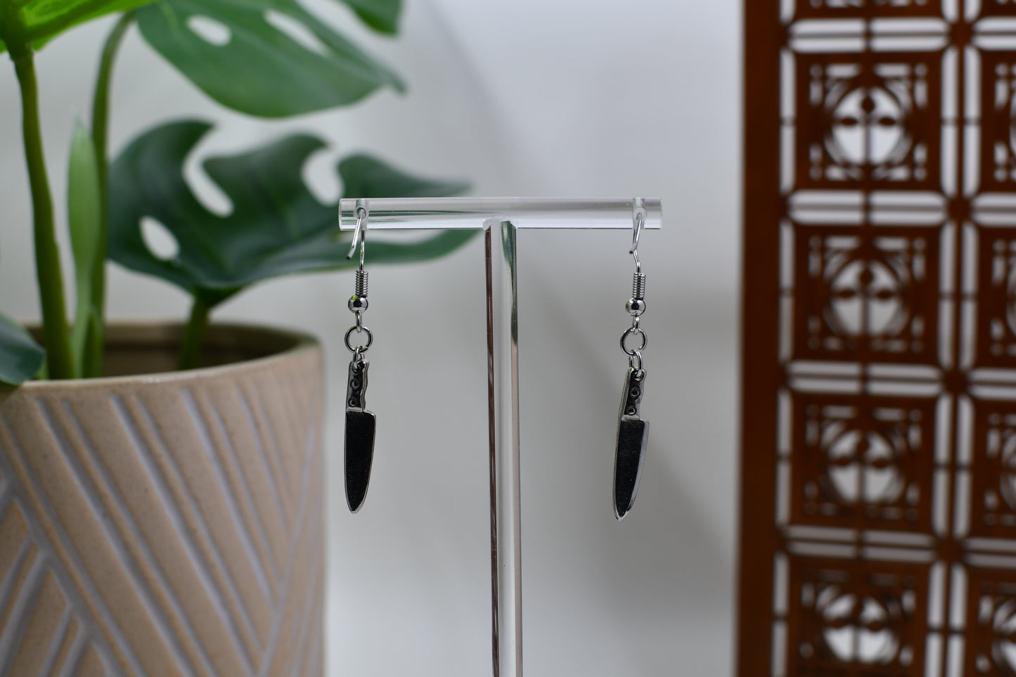 Spooky Knife Dangle Earrings