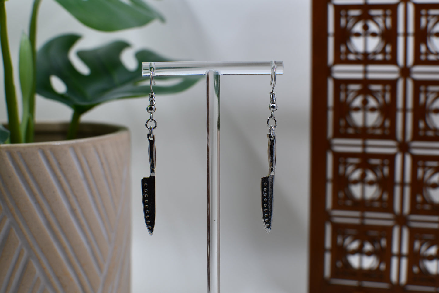 Spooky Knife Dangle Earrings