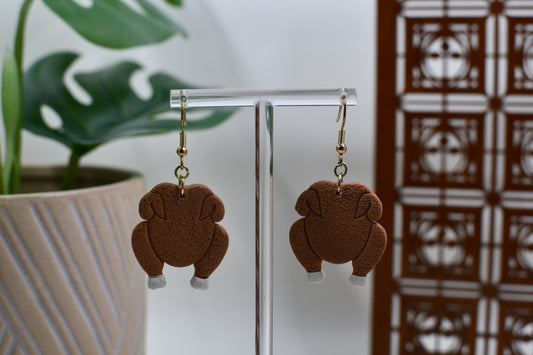 Roasted Turkey Dangle Earrings