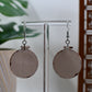 Snowy Pine Forest Scene Dangle Earrings
