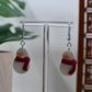 Snowman with Red Scarf Dangle Earrings
