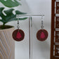 Christmas Pine Tree Thumbprint Cookie Dangle Earrings