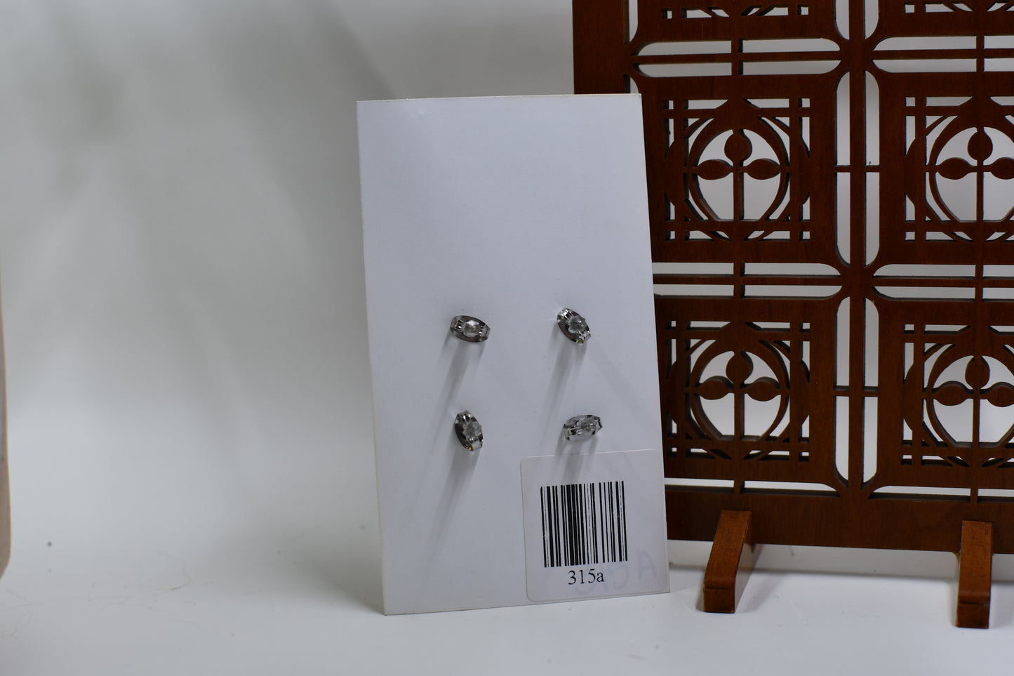 Christmas Striped and Gingerbread Man Two Pack Stud Earrings