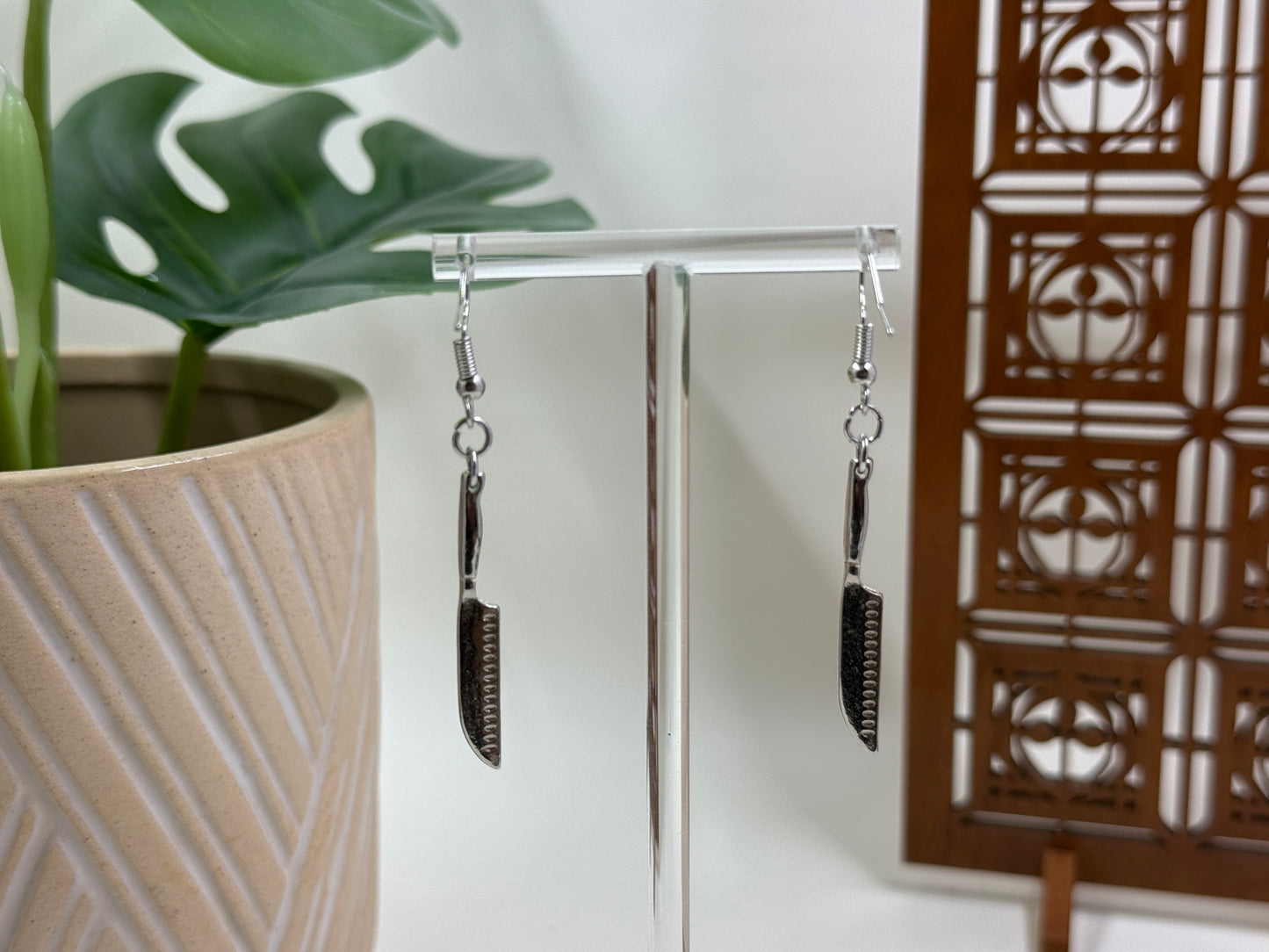 Spooky Knife Dangle Earrings